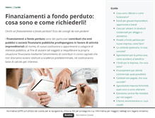 Tablet Screenshot of finanziamentiafondoperduto.net